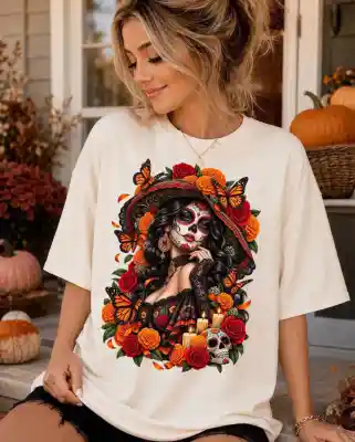 vectores plantilas CATRINA,DÍA DE MUERTOS,HALLOWEEN,FESTEJO,
